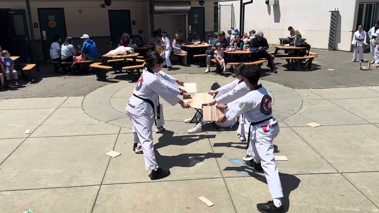 Taekwondo Demonstration at Ocean Shore Elementary School, Pacifica CA