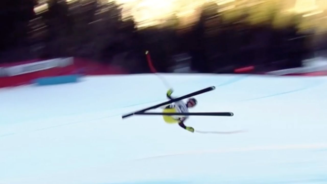 Kandahar Abfahrt Herren Garmisch 27.01.17 Stürze