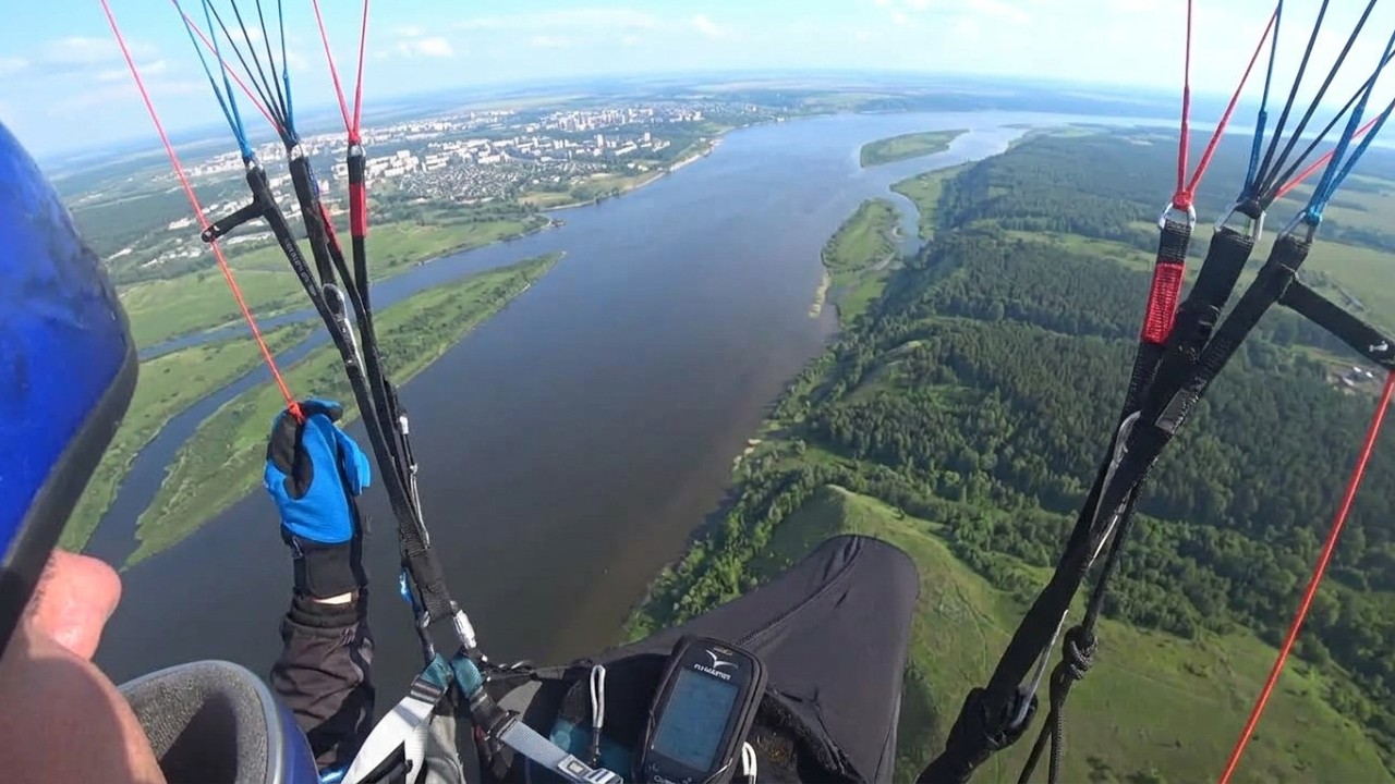 НАБЕРЕЖНЫЕ ЧЕЛНЫ. ПОЛЁТ НА ПАРАПЛАНЕ. NABEREZHNYE CHELNY PARAGLIDING. #1