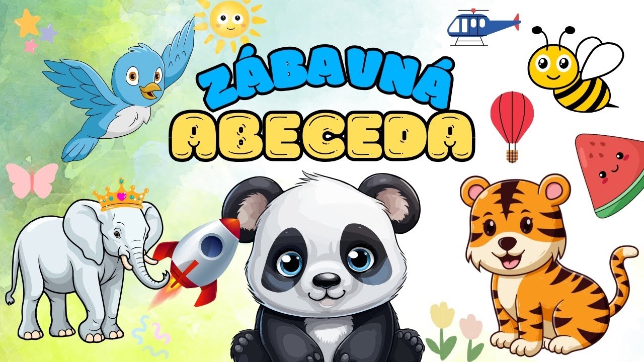 ✨ ABECEDA pro děti ✨ | Písmenka pro děti | Zvířátka, písmenka, hádání stínu | Zábavné video pro děti