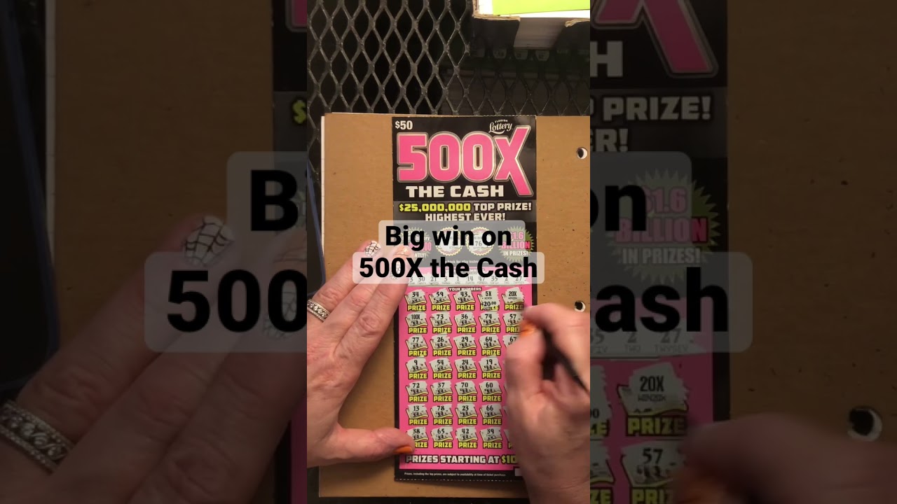 Выиграл большой приз в лотерее Флориды 500X the Cash!