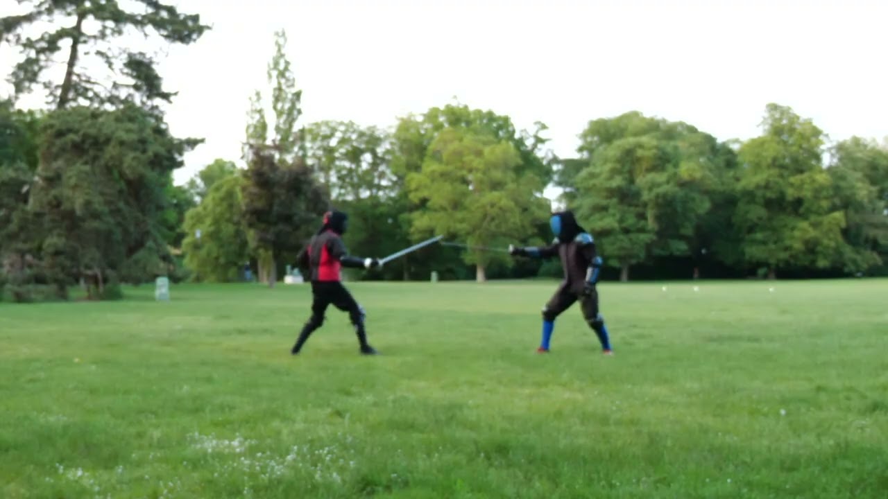 Saber sparring with Mats Wahlberg from MHFS, Sweden