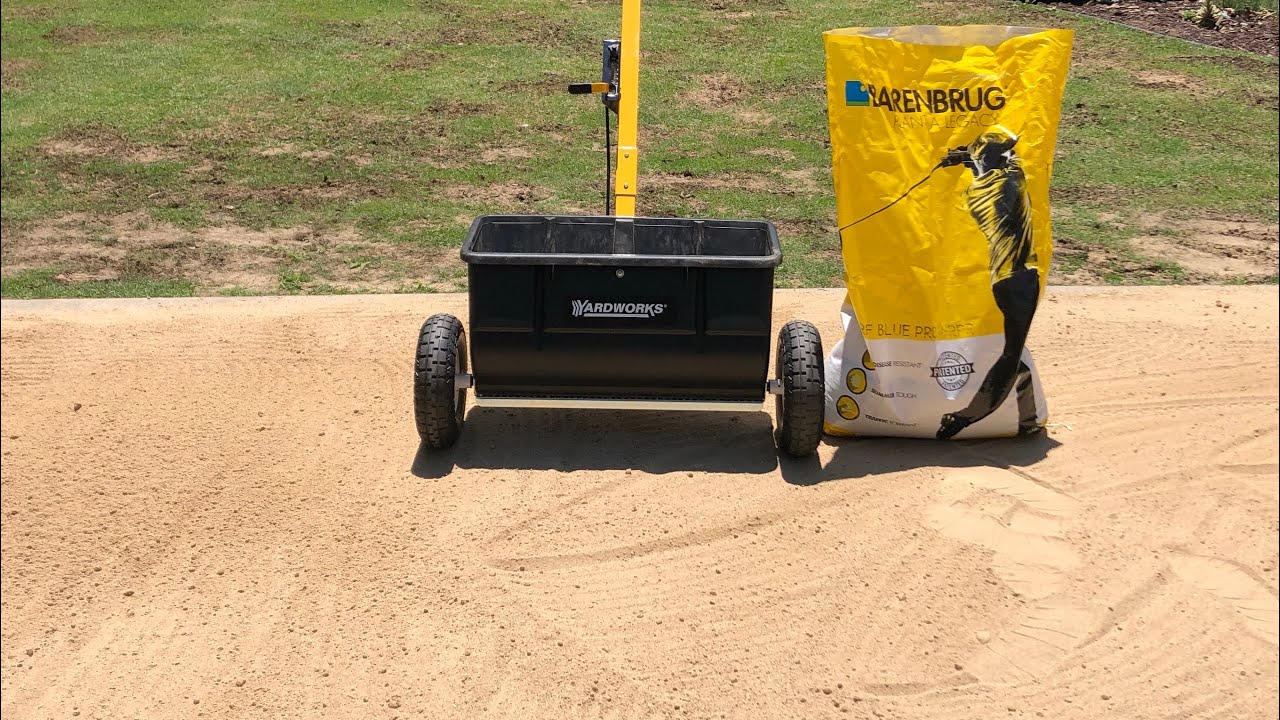 Over seed and top dressing my front yard putting green with Barenbrug RPR and KBG mix