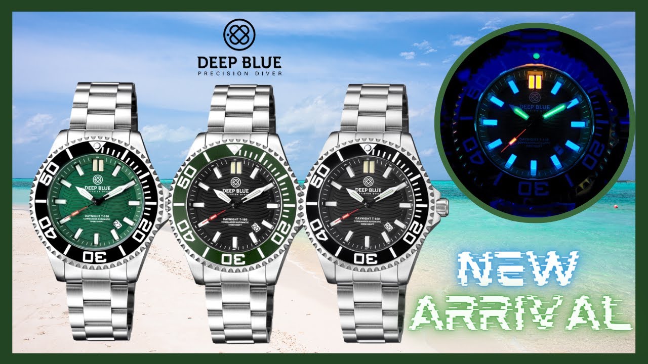 【Deep Blue｜Daynight 45 Commander T-100 氣燈潛水表】