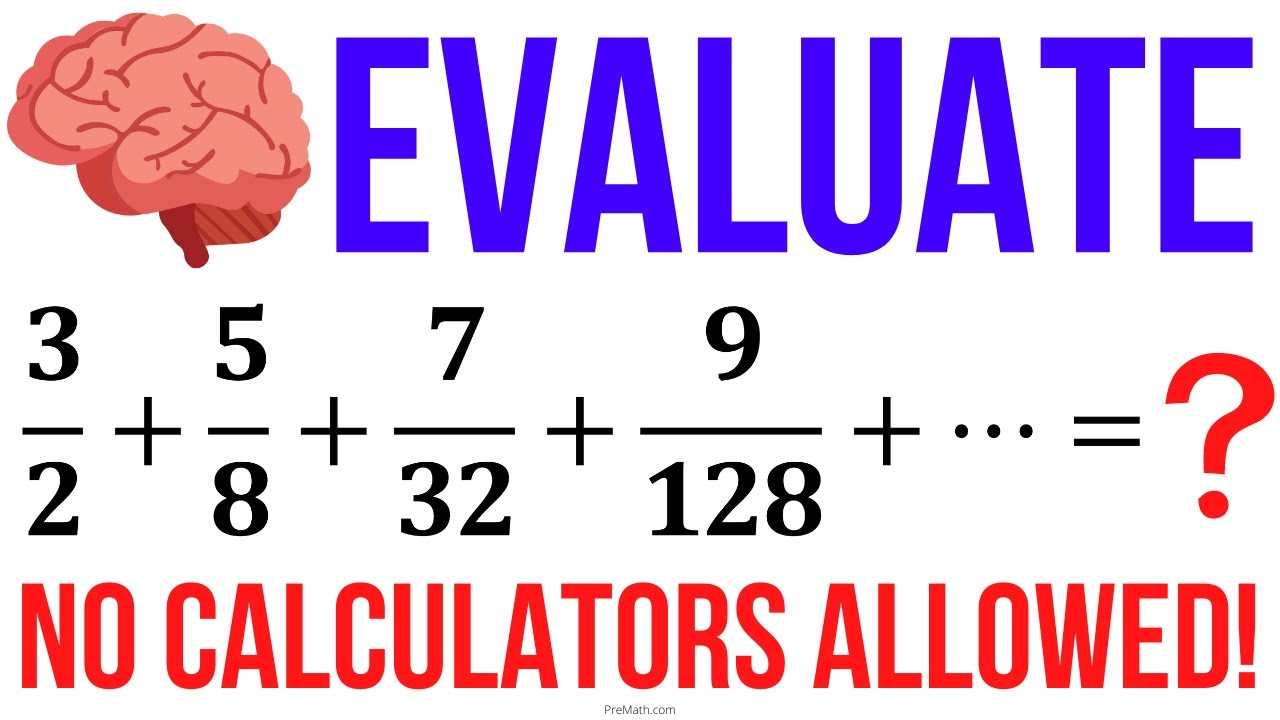 Find the Sum of this Infinite Series | No Calculators Allowed! | Train Your Brain