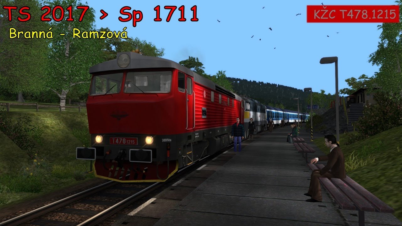 Train Simulator 2017►#14►Sp 1711►KŽC T478.1215 ►Branná-Ramzová►Jackey_CZ