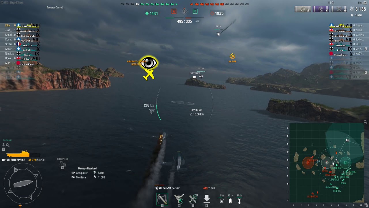 WoWS Replay USS Enterprise