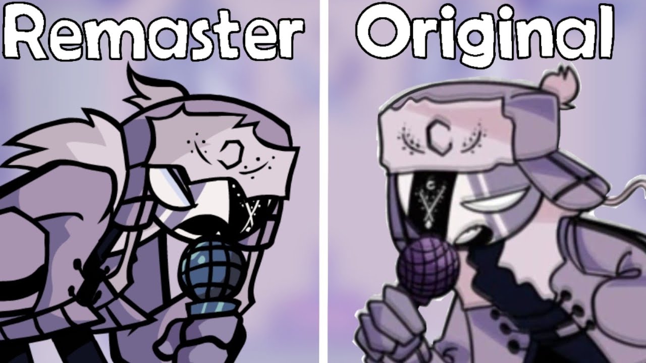 Mid Fight Masses VS Ruv: Original VS Remaster (Friday Night Funkin) 