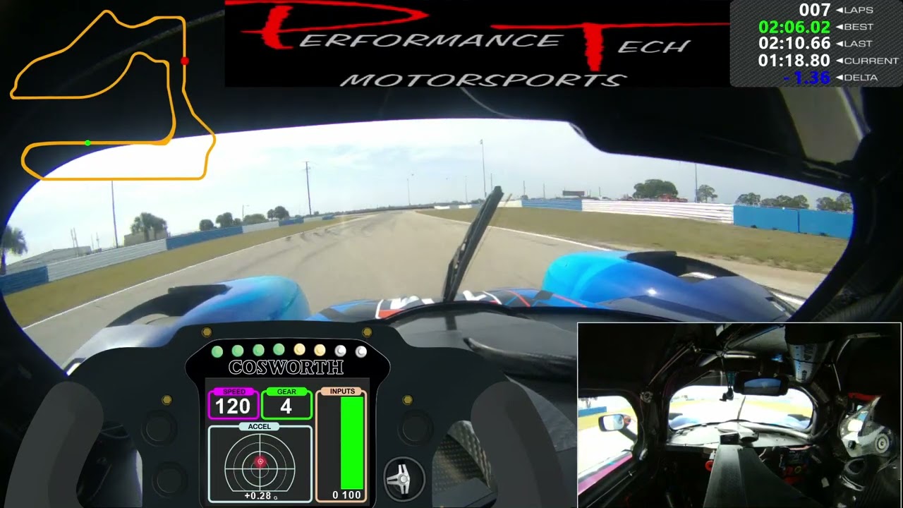 Sebring International Raceway - Personal Best in Ligier LMP3 - Chin Track Days 03-23-2025 - 2:04.38