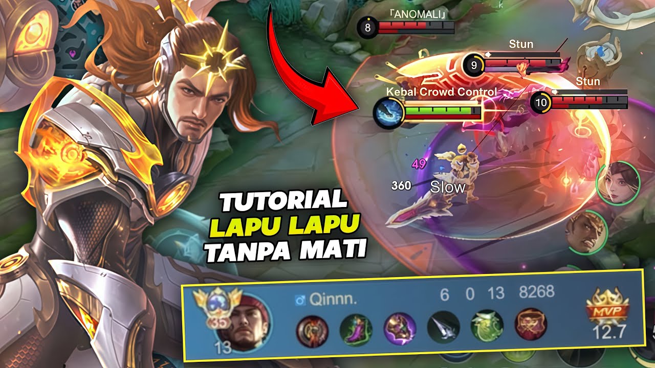 TUTORIAL BERMAIN LAPU LAPU MVP TANPA MATI DI PATCH TERBARU !! GAMPANG - MOBILE LEGENDS
