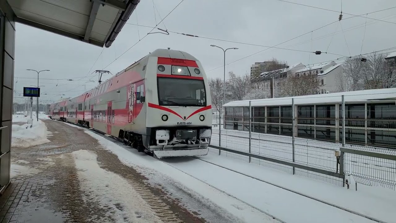 EJ575-004 &Scaron;koda CityElefant podstawia się jako LTG 672 Vilnius - Kena 15.01.2024 4k60