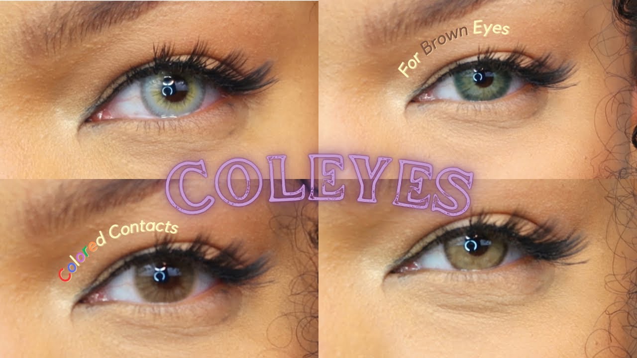 Affordable Colored Contacts For Dark  Brown Eyes ( Natural and Realistic) ft Coleyes