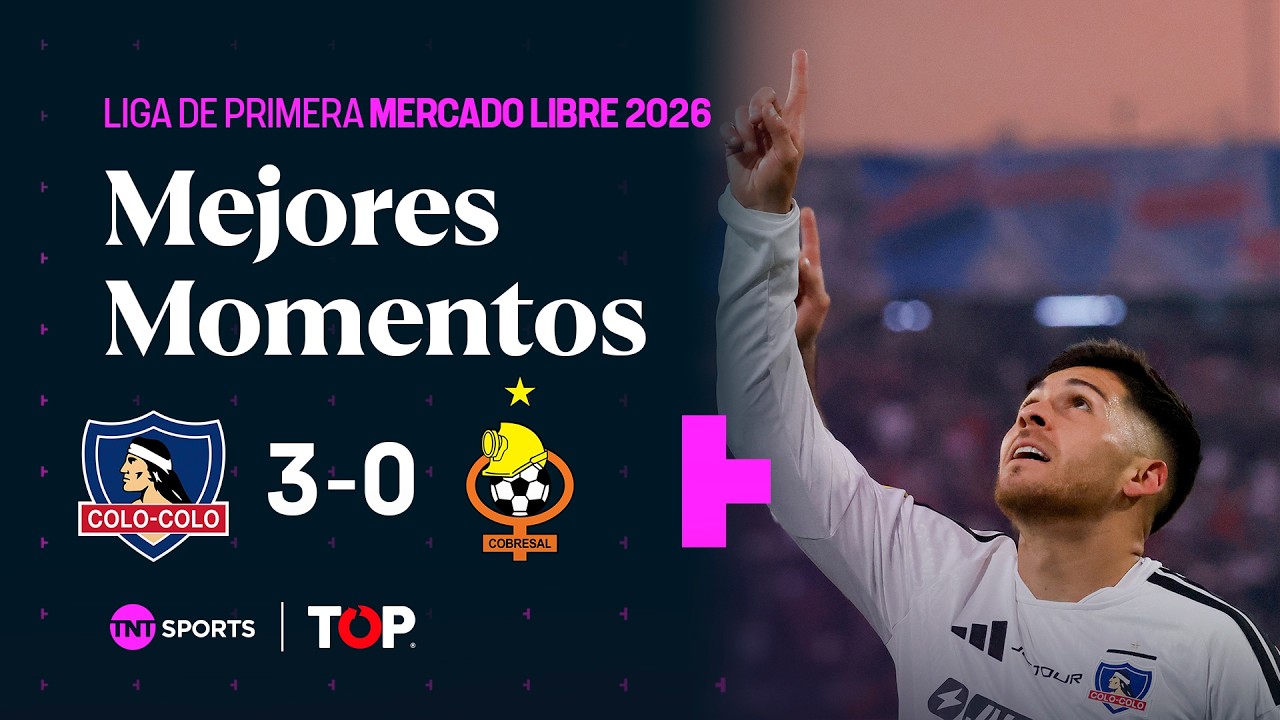Compacto TOP | ⚪⚫ Colo-Colo 3 - 0 🟠⚪ Cobresal | Liga de Primera Mercado Libre 2026 - Fecha 15