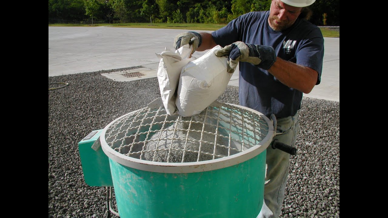 WPE DK   Mixing UHPC binder in our UHPC concrete laboratory