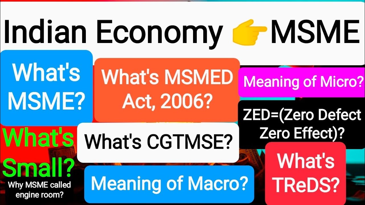 What's #MSME2?Explain MSMED Act 2006?👉CGTM?What's #ZED (Zero Defect Zero Effect)?What's #TReDS?