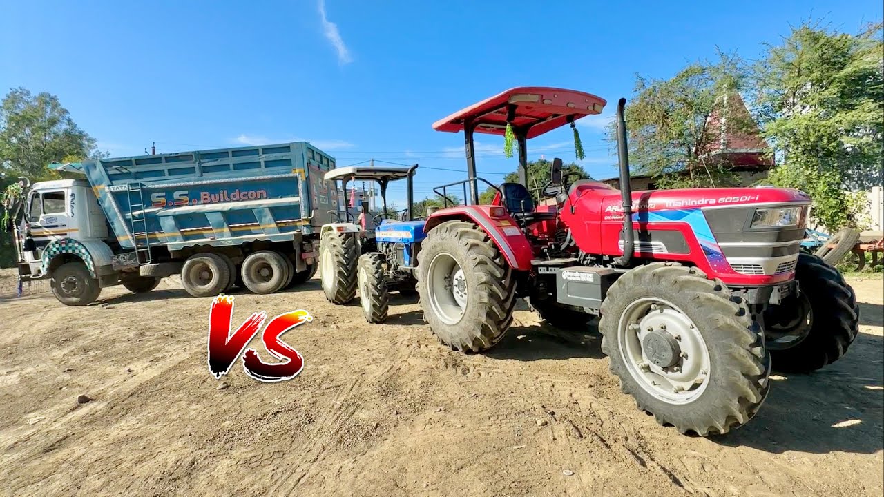 ऐसा Tochan मुकाबला कभी नहीं  देखा होगा TATA 2518 vs Mahindra Arjun NOVO 605 vs New Holland 3630