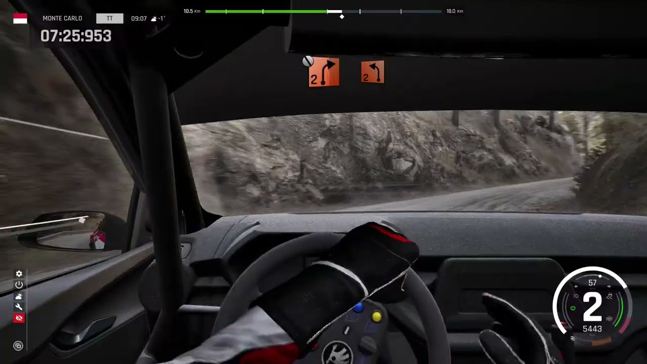 Assetto Corsa Rally - Monte Carlo - Col de Turini - Fabia RS R2 First time.