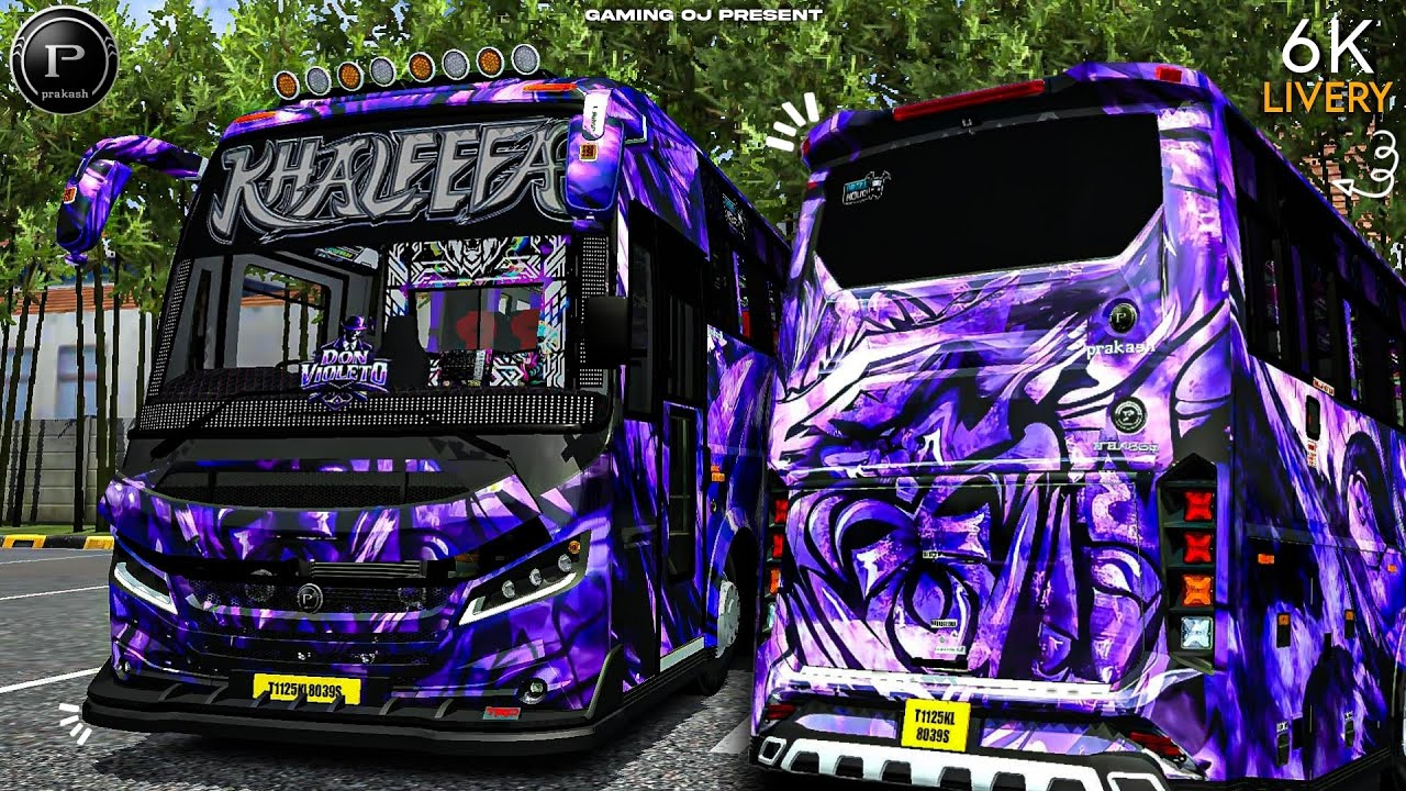 Bussid New Zed Astra ( KHALEEFA DON VIOLETO ) 6K LIVERY & MOD For Bus Simulator Indonesia