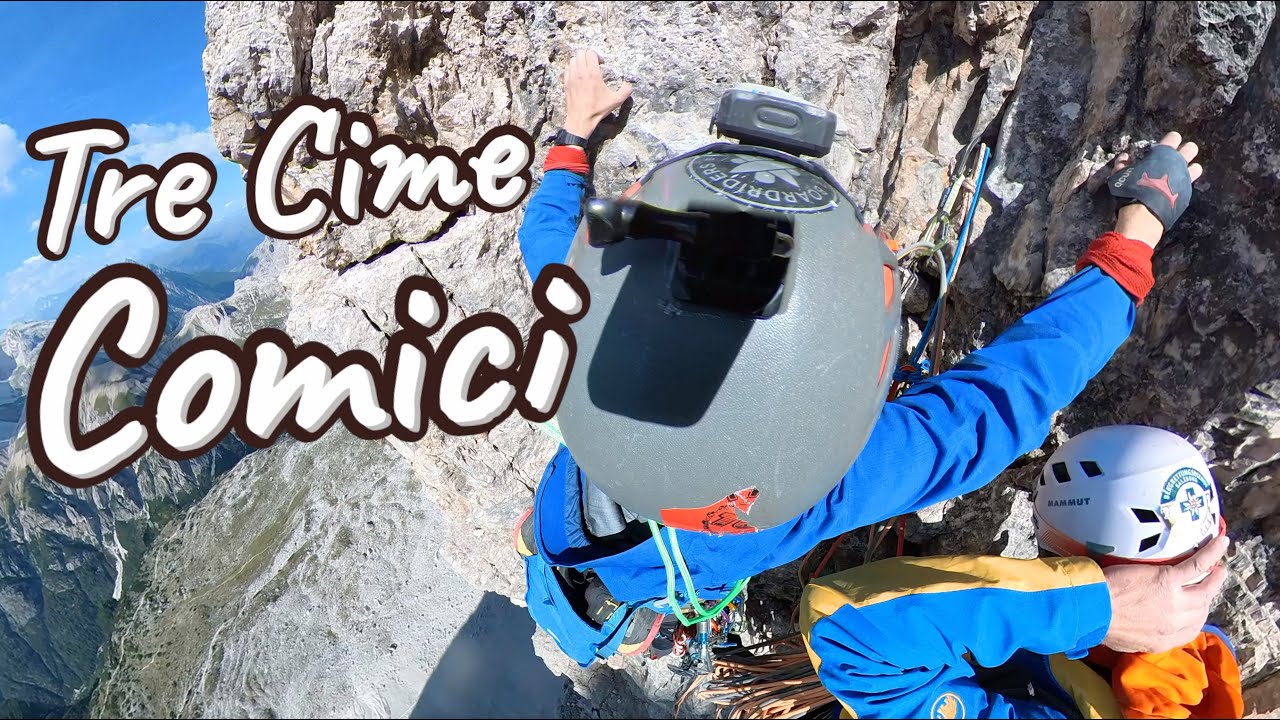 Climbing the North Face of the Tre Cime di Lavaredo (Grande Cime) in the Dolomites - Comici