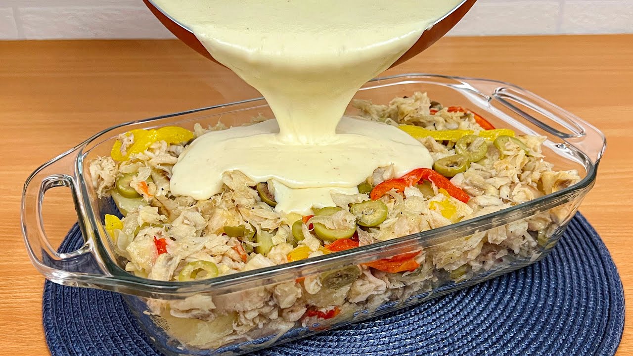 A MELHOR RECEITA DE BACALHAU QUE VOCÊ JÁ VIU | BACALHAU NA TRAVESSA SUPER FÁCIL | Gabriel Freitas