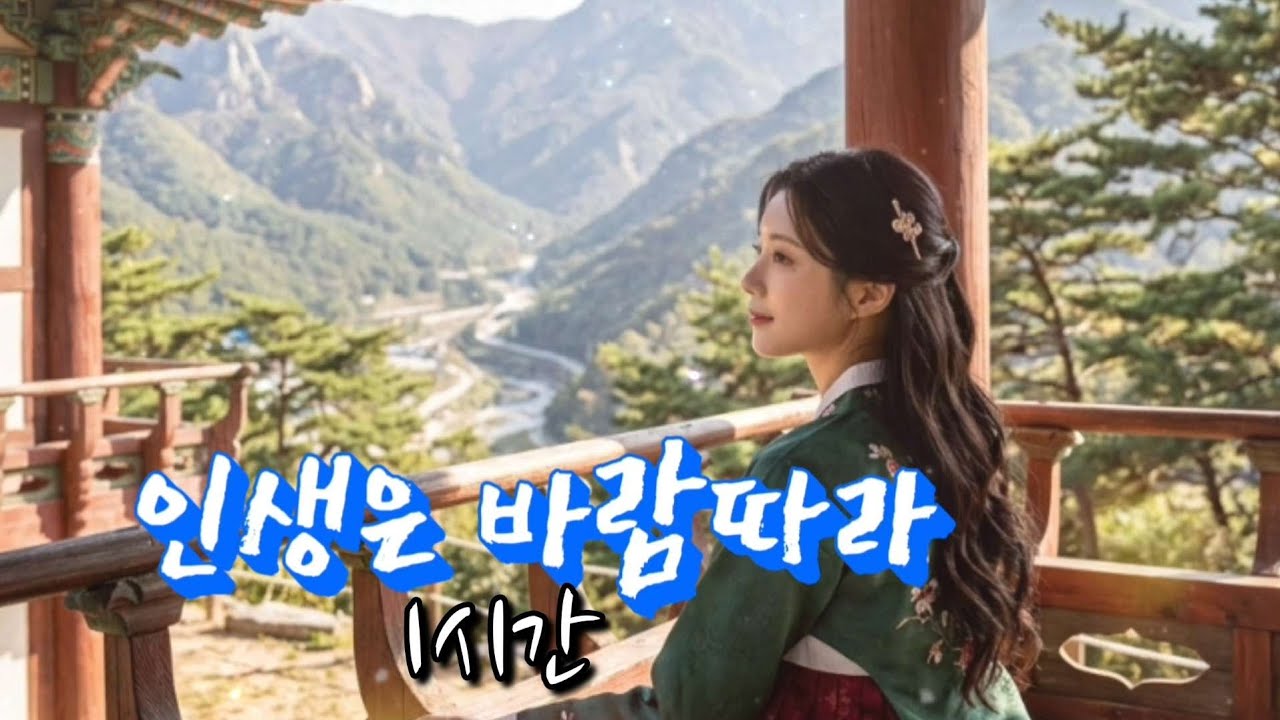 효도  트로트 《인생은 바람따라》1시간, 세월 속에 웃고 울며 걷는 인생 트로트🌿 #최신트로트 #감성트로트