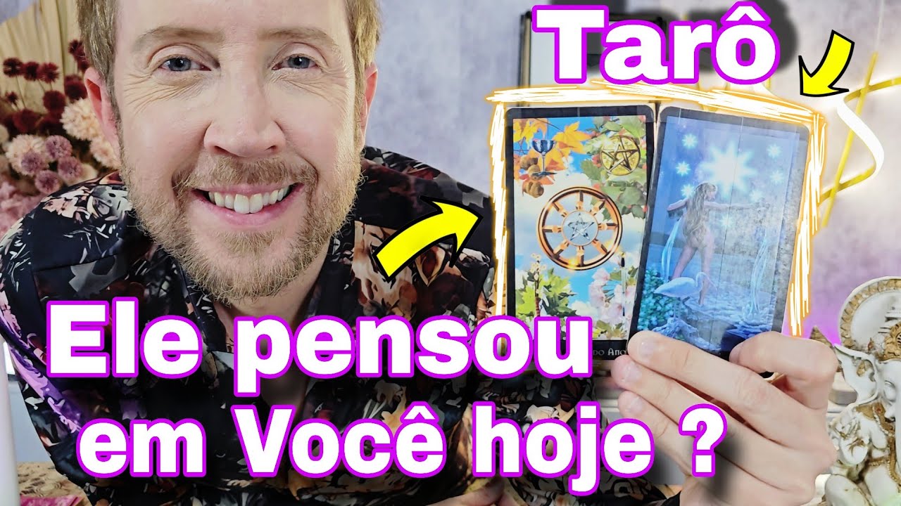 ELE PENSOU EM VOCÊ HOJE ? O QUE PENSOU ? Tarô de hoje,rei do oráculo hoje,bubatarohoje,elepensaemmim