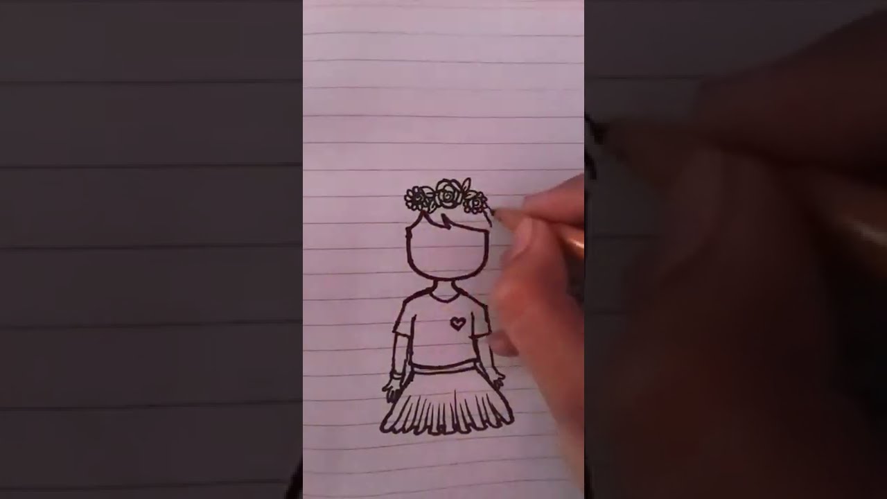 How to draw a cute little unicorn girl. 🦄