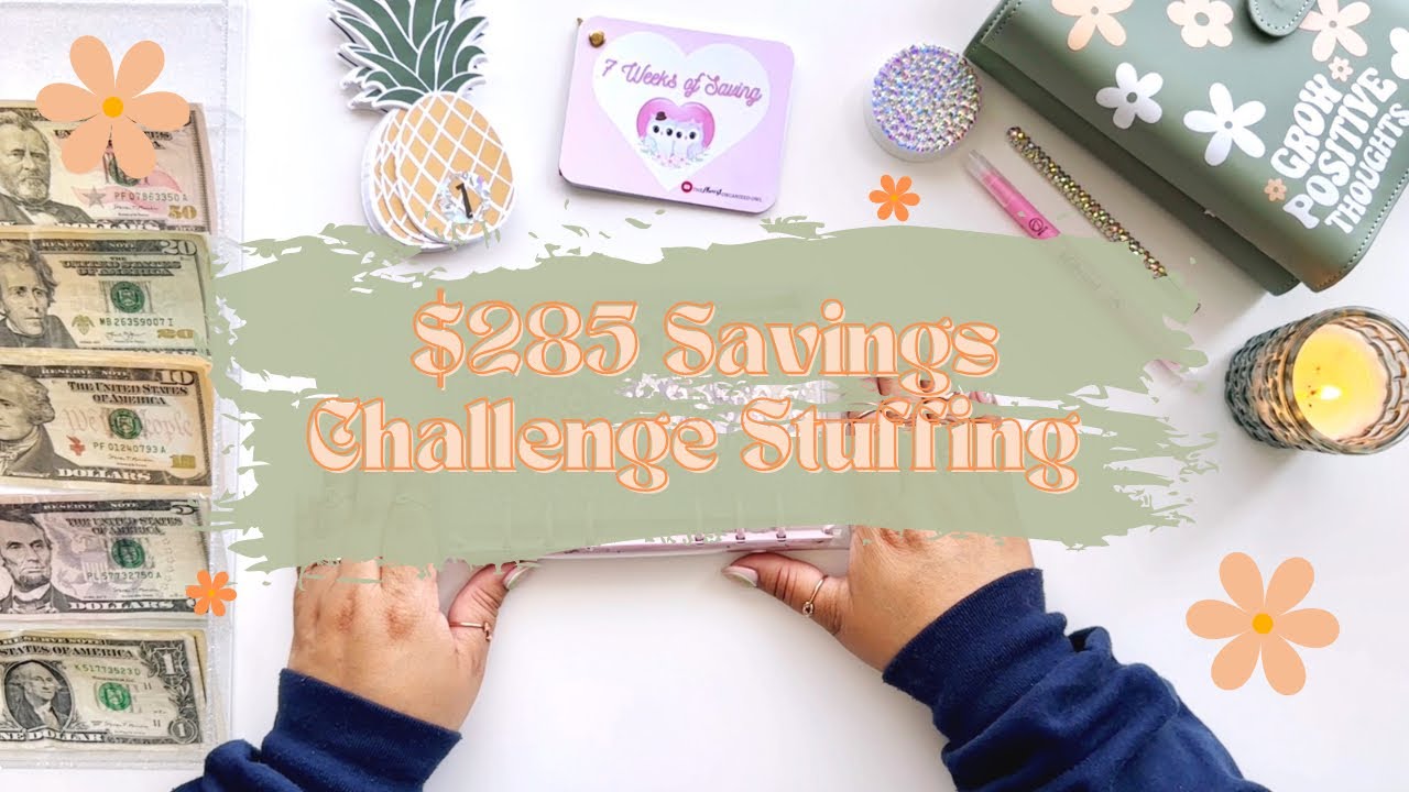 $285 Savings Challenge Stuffing | May Stuffing