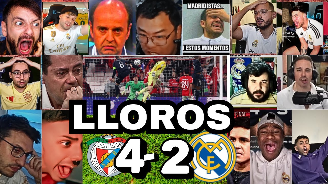 😂🤣LOS MEJORES LLOROS MADRIDISTAS EN EL BENFICA 4-2 REAL MADRID 🔥🔥