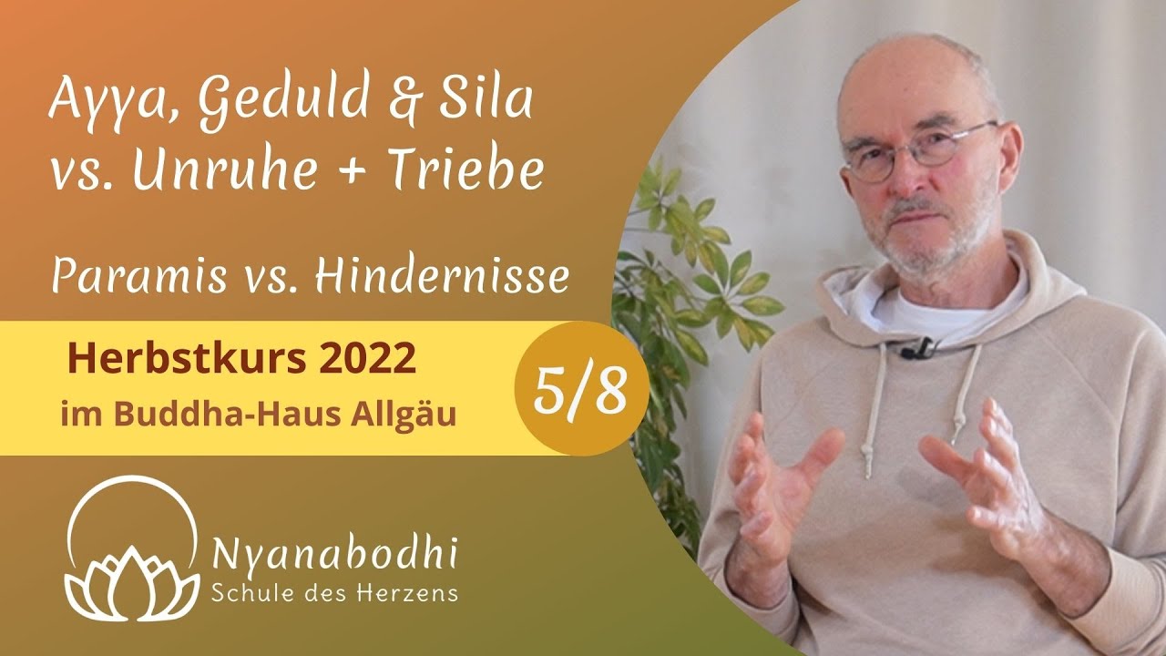 5a. Geduld & Erdulden vs. Getrieben Sein - Roland Nyanabodhi - Herbstkurs 2022