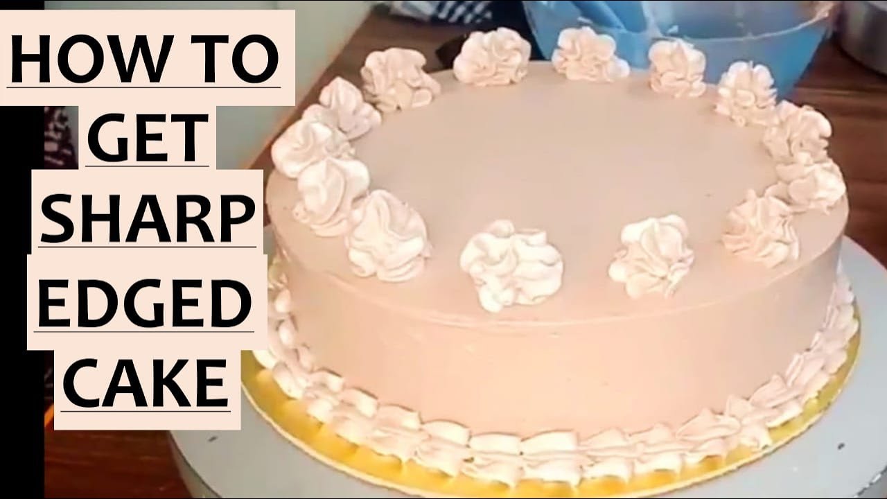 How To Make Sharp Edge On Cake | Whipped Cream Cake | Mousse Cake | Asma's Baking & Cooking Classes