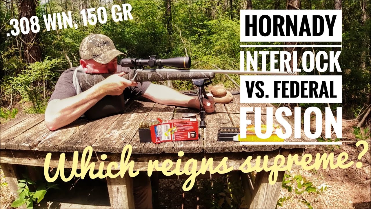 Hornady Interlock vs Federal Fusion (.308 Win. 150 gr.). Which will reign supreme???  #ammotest