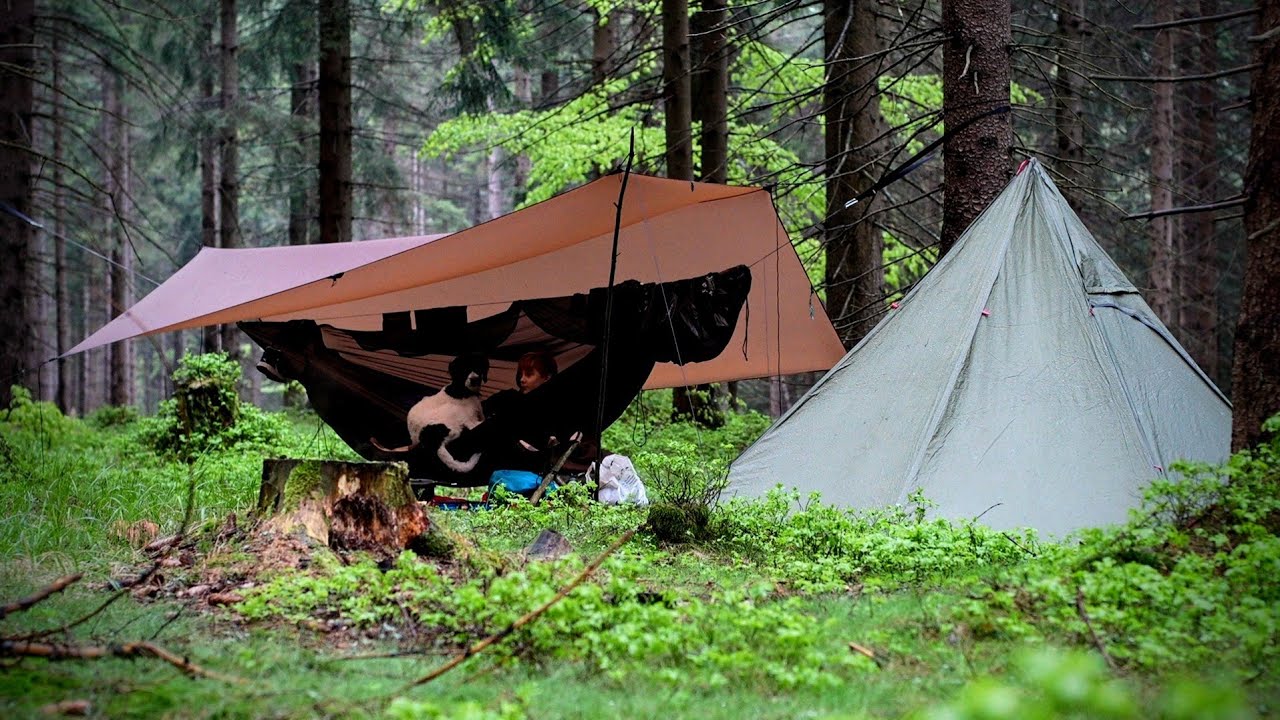 Bushcraft z dziećmi w Górach Izerskich. Burza i deszcz ⚡3 dni wędrówki.