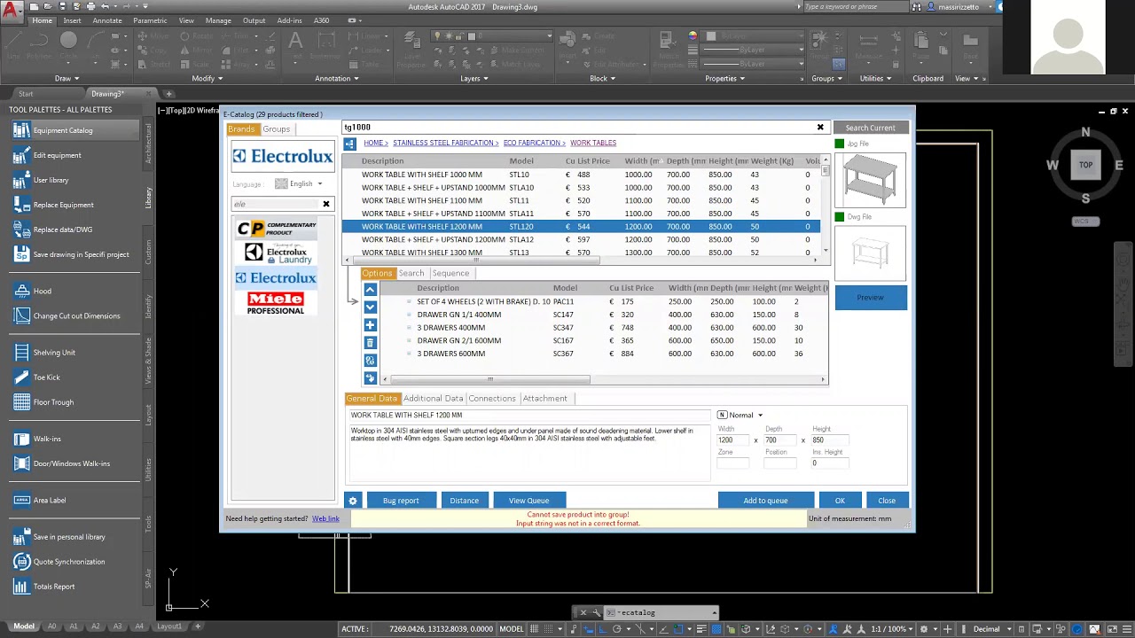 How to search equipment in the e-catalog