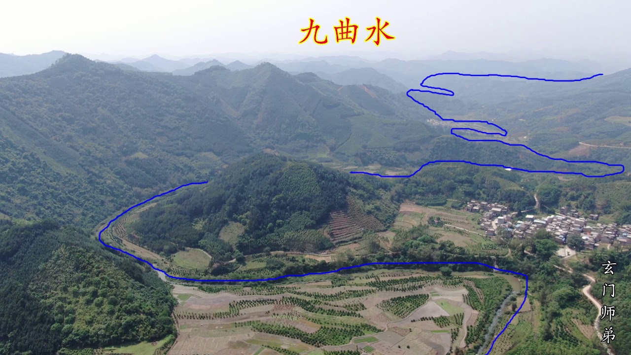 农村大地，七层案山，特朝高耸秀丽