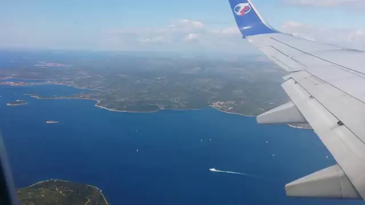 Most Beautiful Scenic Airplane Landing to Split Croatia