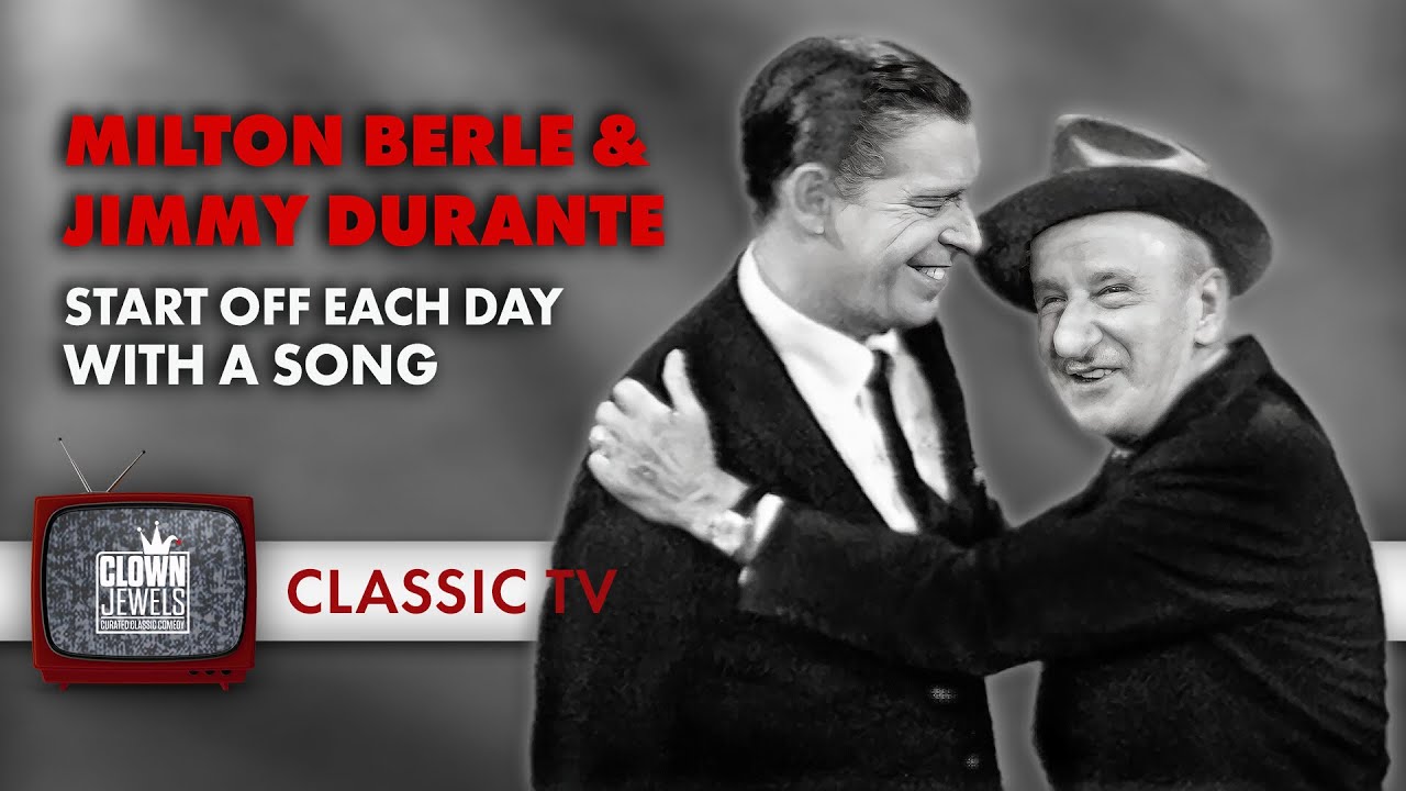 Jimmy Durante Sings with Milton Berle | Kraft Music Hall (1958)