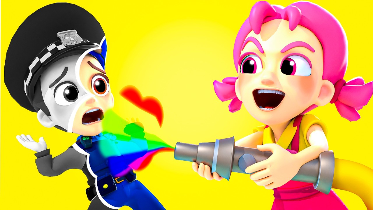 Police Officer Lost Colors | Kids Songs by Nomad Kids