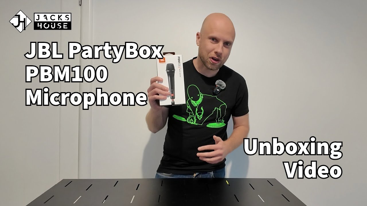 JBL PartyBox PBM100 Wired Dynamic Microphone Unboxing Video
