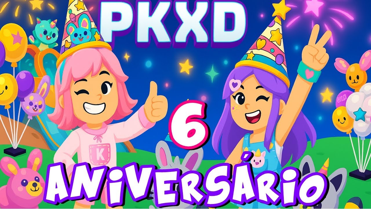 🎈🎁 FOMOS no ANIVERSÁRIO do PK XD -  Reagindo Atualização!