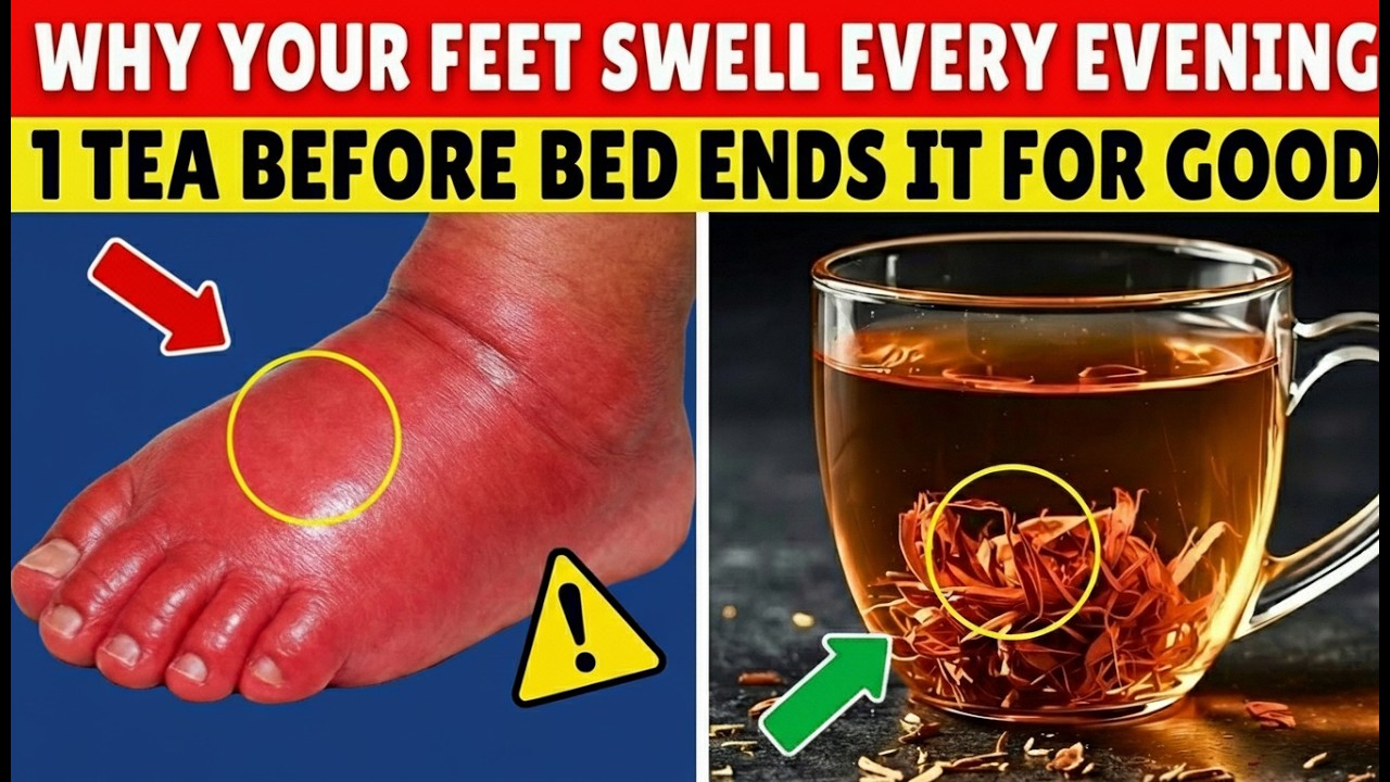 Why Your Feet Swell Every Evening After 60 and The 1 Natural Tea That Stops It Permanently Fast