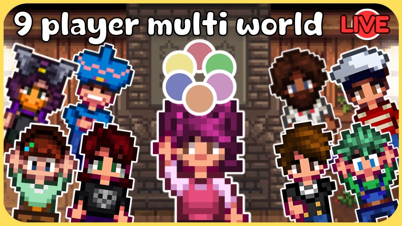 9 Stardew Players Complete the Community Centre in RANDOMIZED worlds! - Stardew Valley Archipelago