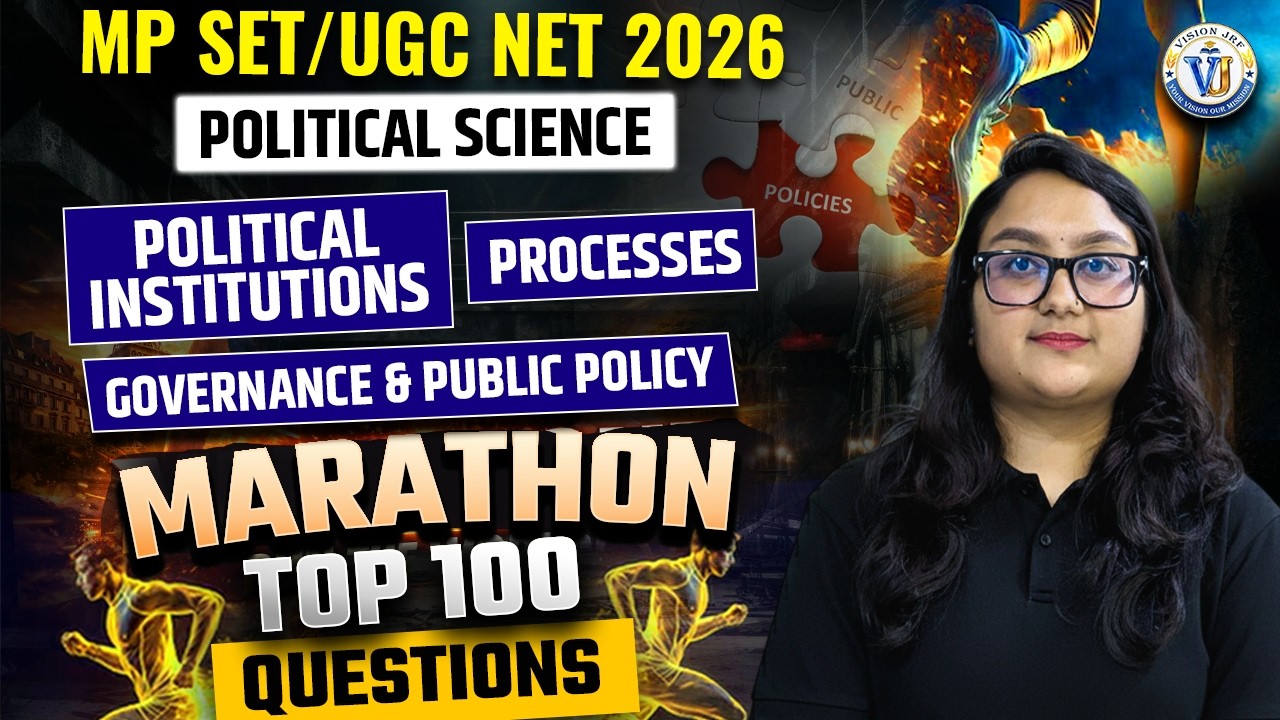 MP SET Political Science Marathon | MP SET Political Science MCQs Marathon | by Mridvikaa Mam