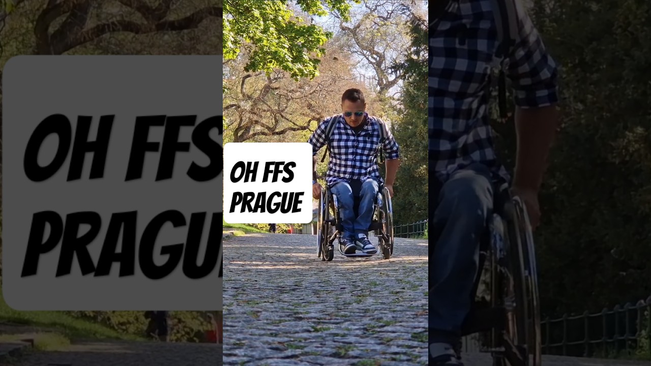 Why is the whole Prague UPHILL? ||♿️TRAVELS || Czech Republic wheelchair/disabled