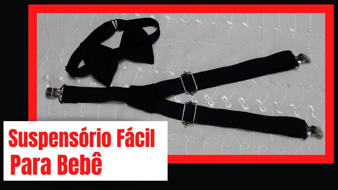 suspensório de elastico para bebê/Gláds Bandas, Costurandopano.com