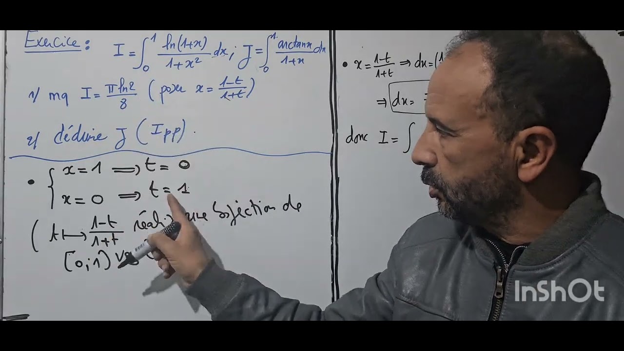 Exercice( calcul integral)/changement de variable et integration par partie