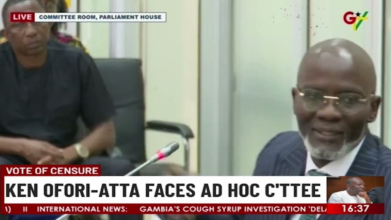 Vote of Censure: Ken Ofori-Atta Faces Ad Hoc Committee