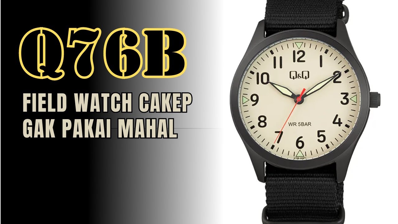 Field Watch Murah Ramah Kantong: Q&Q Q76B Quartz 39mm