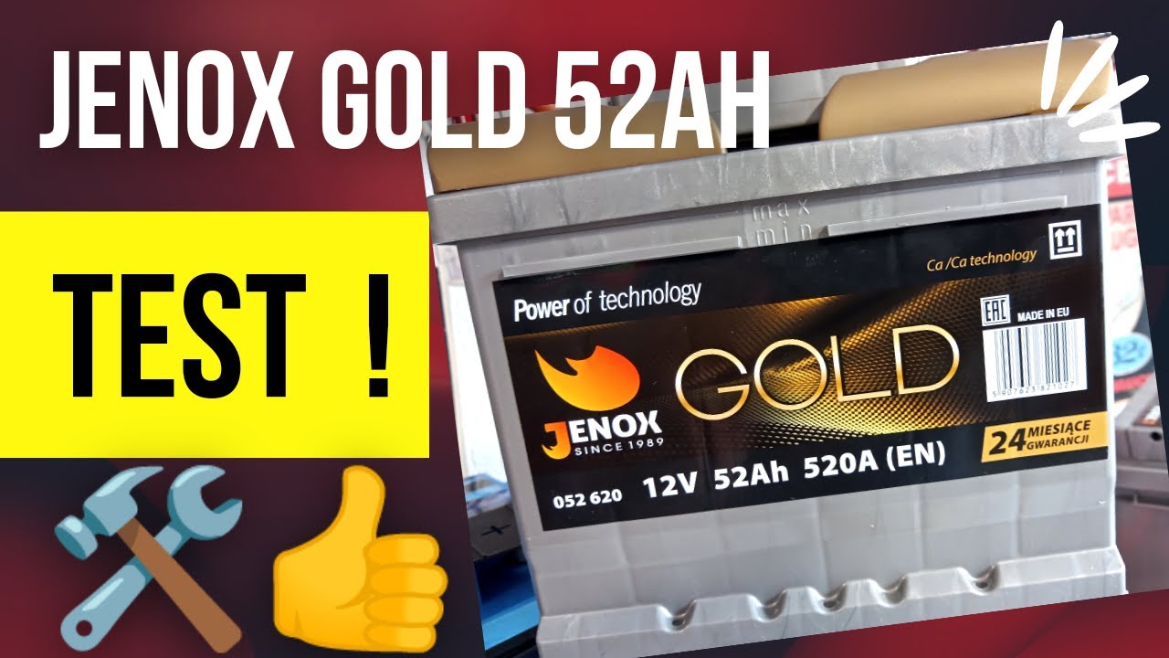 TEST Akumulatora Jenox Gold 52Ah 520A P+