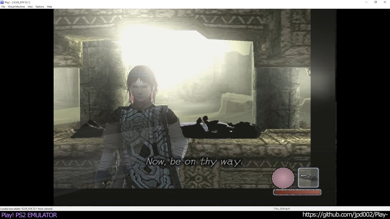 Play! PS2 Emulator - Shadow of the Colossus Ingame (20160508)